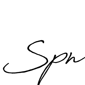 How to make Spn signature? Antro_Vectra_Bolder is a professional autograph style. Create handwritten signature for Spn name. Spn signature style 7 images and pictures png