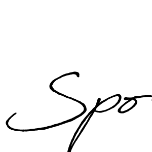 It looks lik you need a new signature style for name Spo. Design unique handwritten (Antro_Vectra_Bolder) signature with our free signature maker in just a few clicks. Spo signature style 7 images and pictures png