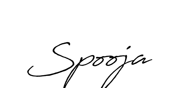 Make a beautiful signature design for name Spooja. With this signature (Antro_Vectra_Bolder) style, you can create a handwritten signature for free. Spooja signature style 7 images and pictures png