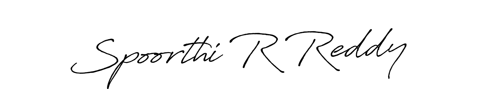 Make a beautiful signature design for name Spoorthi R Reddy. Use this online signature maker to create a handwritten signature for free. Spoorthi R Reddy signature style 7 images and pictures png