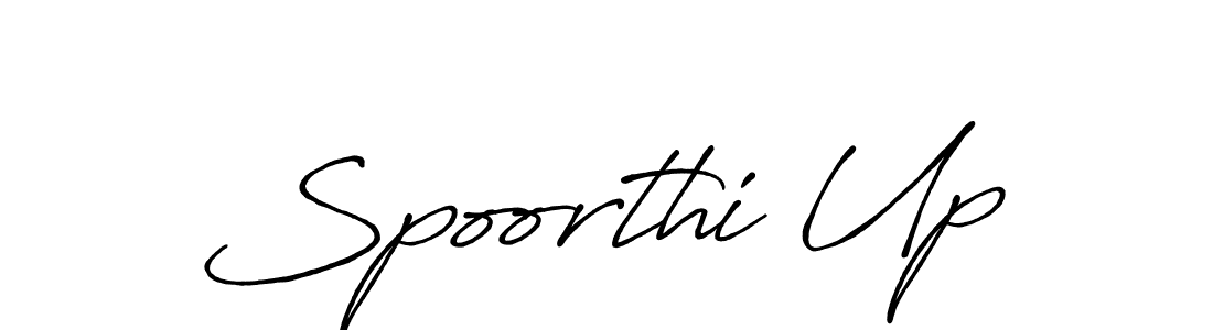 Design your own signature with our free online signature maker. With this signature software, you can create a handwritten (Antro_Vectra_Bolder) signature for name Spoorthi Up. Spoorthi Up signature style 7 images and pictures png