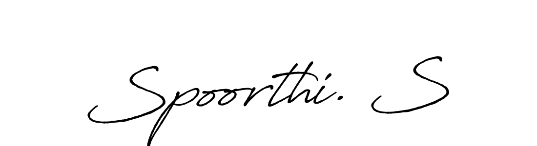 Design your own signature with our free online signature maker. With this signature software, you can create a handwritten (Antro_Vectra_Bolder) signature for name Spoorthi. S. Spoorthi. S signature style 7 images and pictures png