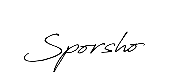 Here are the top 10 professional signature styles for the name Sporsho. These are the best autograph styles you can use for your name. Sporsho signature style 7 images and pictures png