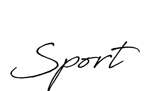 Sport stylish signature style. Best Handwritten Sign (Antro_Vectra_Bolder) for my name. Handwritten Signature Collection Ideas for my name Sport. Sport signature style 7 images and pictures png