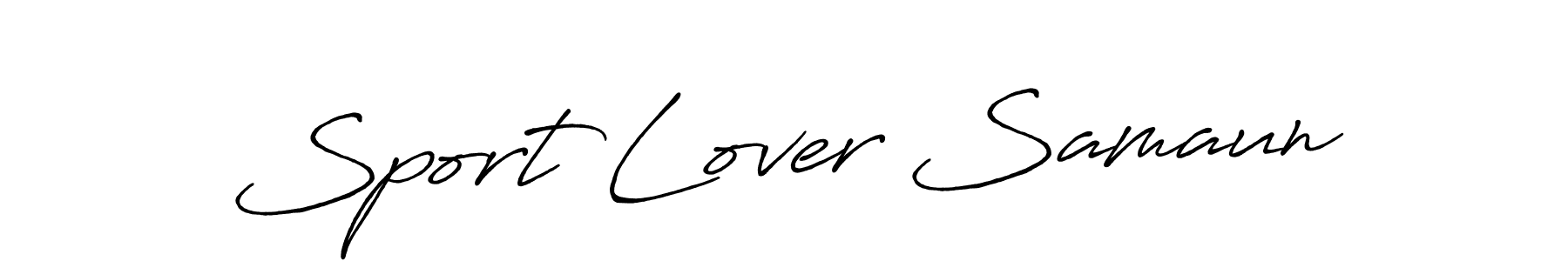 It looks lik you need a new signature style for name Sport Lover Samaun. Design unique handwritten (Antro_Vectra_Bolder) signature with our free signature maker in just a few clicks. Sport Lover Samaun signature style 7 images and pictures png