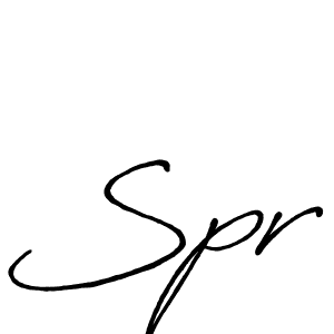 Spr stylish signature style. Best Handwritten Sign (Antro_Vectra_Bolder) for my name. Handwritten Signature Collection Ideas for my name Spr. Spr signature style 7 images and pictures png