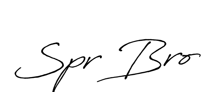 Use a signature maker to create a handwritten signature online. With this signature software, you can design (Antro_Vectra_Bolder) your own signature for name Spr Bro. Spr Bro signature style 7 images and pictures png