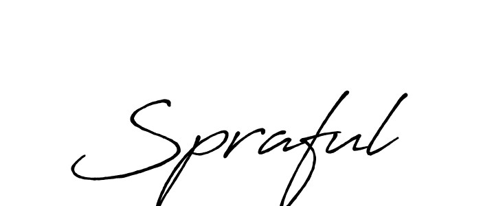 It looks lik you need a new signature style for name Spraful. Design unique handwritten (Antro_Vectra_Bolder) signature with our free signature maker in just a few clicks. Spraful signature style 7 images and pictures png