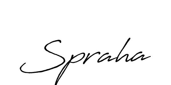 Spraha stylish signature style. Best Handwritten Sign (Antro_Vectra_Bolder) for my name. Handwritten Signature Collection Ideas for my name Spraha. Spraha signature style 7 images and pictures png