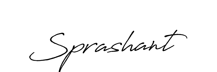 Use a signature maker to create a handwritten signature online. With this signature software, you can design (Antro_Vectra_Bolder) your own signature for name Sprashant. Sprashant signature style 7 images and pictures png