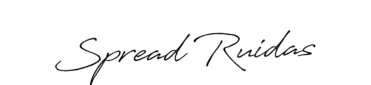 You should practise on your own different ways (Antro_Vectra_Bolder) to write your name (Spread Ruidas) in signature. don't let someone else do it for you. Spread Ruidas signature style 7 images and pictures png