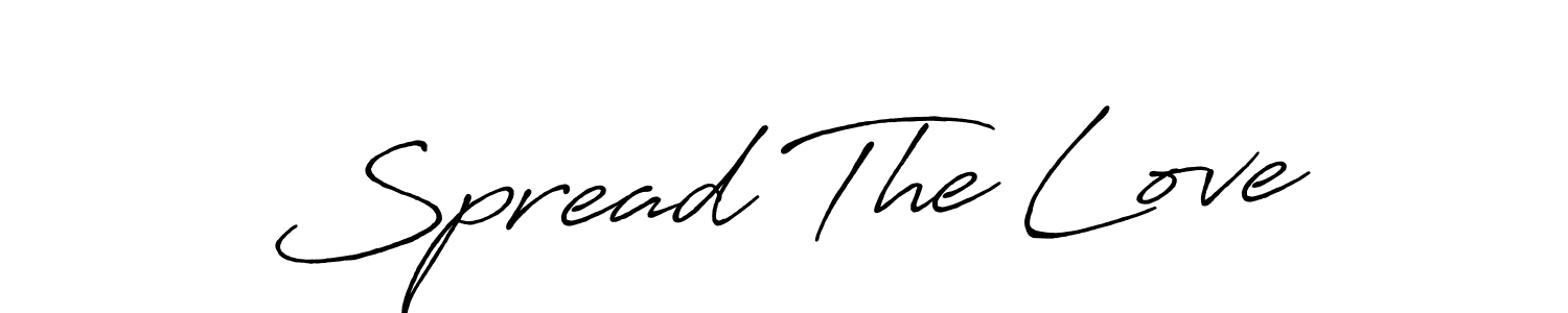 It looks lik you need a new signature style for name Spread The Love. Design unique handwritten (Antro_Vectra_Bolder) signature with our free signature maker in just a few clicks. Spread The Love signature style 7 images and pictures png