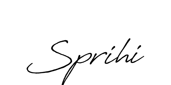 The best way (Antro_Vectra_Bolder) to make a short signature is to pick only two or three words in your name. The name Sprihi include a total of six letters. For converting this name. Sprihi signature style 7 images and pictures png