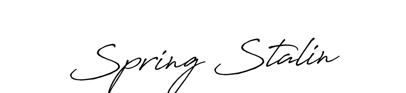 if you are searching for the best signature style for your name Spring Stalin. so please give up your signature search. here we have designed multiple signature styles  using Antro_Vectra_Bolder. Spring Stalin signature style 7 images and pictures png