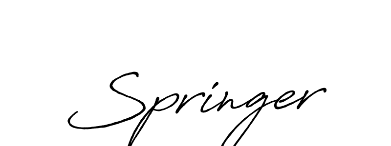 Also we have Springer name is the best signature style. Create professional handwritten signature collection using Antro_Vectra_Bolder autograph style. Springer signature style 7 images and pictures png