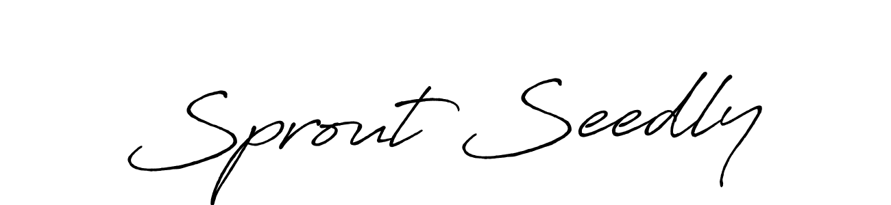 Use a signature maker to create a handwritten signature online. With this signature software, you can design (Antro_Vectra_Bolder) your own signature for name Sprout Seedly. Sprout Seedly signature style 7 images and pictures png