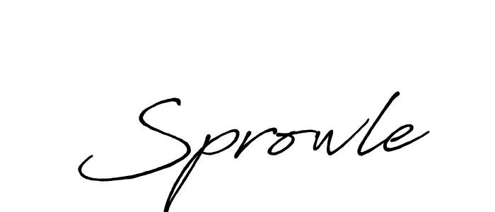 Make a beautiful signature design for name Sprowle. Use this online signature maker to create a handwritten signature for free. Sprowle signature style 7 images and pictures png