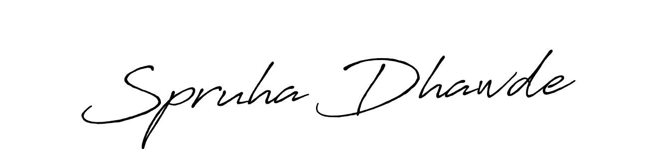 Antro_Vectra_Bolder is a professional signature style that is perfect for those who want to add a touch of class to their signature. It is also a great choice for those who want to make their signature more unique. Get Spruha Dhawde name to fancy signature for free. Spruha Dhawde signature style 7 images and pictures png