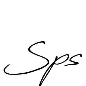 Make a beautiful signature design for name Sps. With this signature (Antro_Vectra_Bolder) style, you can create a handwritten signature for free. Sps signature style 7 images and pictures png