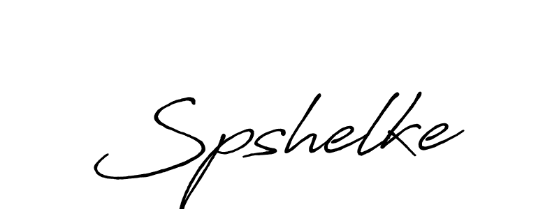 Design your own signature with our free online signature maker. With this signature software, you can create a handwritten (Antro_Vectra_Bolder) signature for name Spshelke. Spshelke signature style 7 images and pictures png