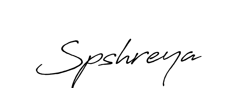 Spshreya stylish signature style. Best Handwritten Sign (Antro_Vectra_Bolder) for my name. Handwritten Signature Collection Ideas for my name Spshreya. Spshreya signature style 7 images and pictures png