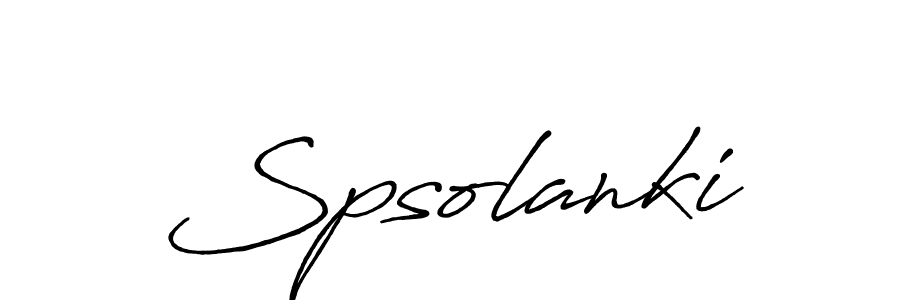 Spsolanki stylish signature style. Best Handwritten Sign (Antro_Vectra_Bolder) for my name. Handwritten Signature Collection Ideas for my name Spsolanki. Spsolanki signature style 7 images and pictures png