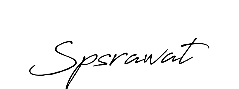 Make a beautiful signature design for name Spsrawat. With this signature (Antro_Vectra_Bolder) style, you can create a handwritten signature for free. Spsrawat signature style 7 images and pictures png