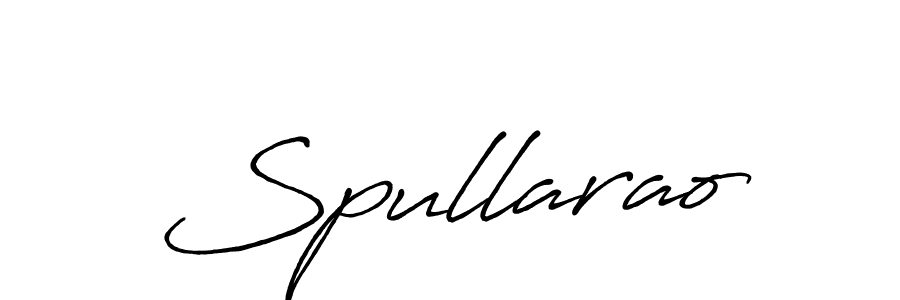 You can use this online signature creator to create a handwritten signature for the name Spullarao. This is the best online autograph maker. Spullarao signature style 7 images and pictures png