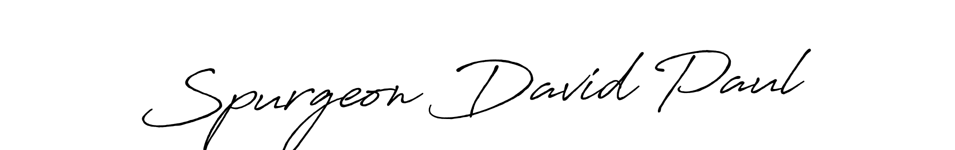 Antro_Vectra_Bolder is a professional signature style that is perfect for those who want to add a touch of class to their signature. It is also a great choice for those who want to make their signature more unique. Get Spurgeon David Paul name to fancy signature for free. Spurgeon David Paul signature style 7 images and pictures png