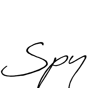 How to make Spy name signature. Use Antro_Vectra_Bolder style for creating short signs online. This is the latest handwritten sign. Spy signature style 7 images and pictures png