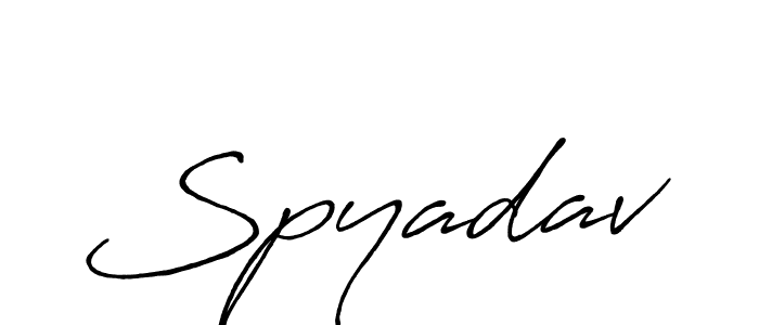 Create a beautiful signature design for name Spyadav. With this signature (Antro_Vectra_Bolder) fonts, you can make a handwritten signature for free. Spyadav signature style 7 images and pictures png