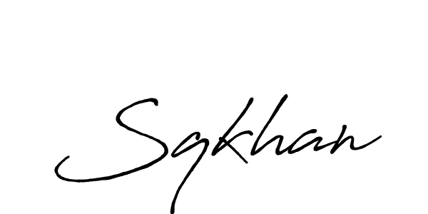 It looks lik you need a new signature style for name Sqkhan. Design unique handwritten (Antro_Vectra_Bolder) signature with our free signature maker in just a few clicks. Sqkhan signature style 7 images and pictures png