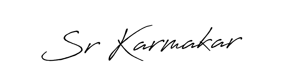 Make a beautiful signature design for name Sr Karmakar. Use this online signature maker to create a handwritten signature for free. Sr Karmakar signature style 7 images and pictures png