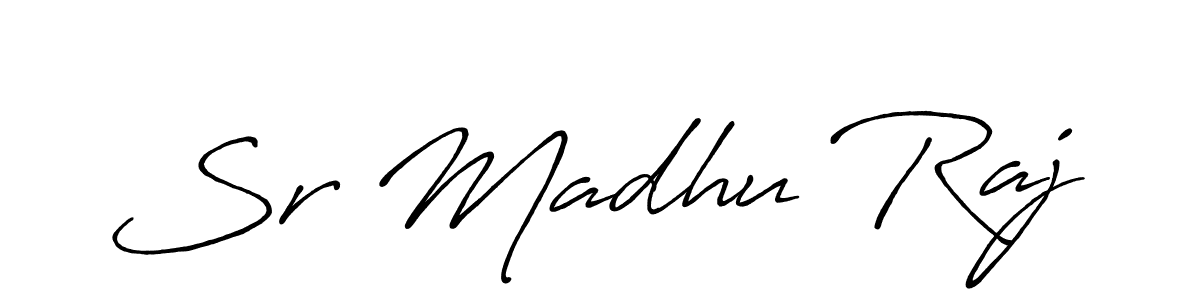Also we have Sr Madhu Raj name is the best signature style. Create professional handwritten signature collection using Antro_Vectra_Bolder autograph style. Sr Madhu Raj signature style 7 images and pictures png