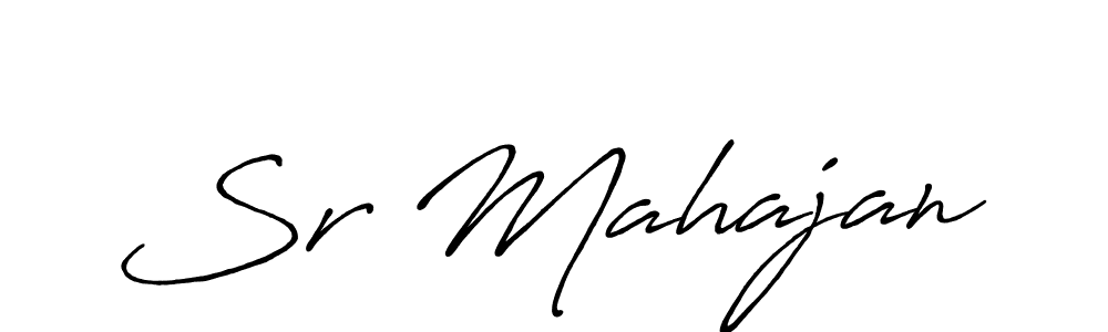 Sr Mahajan stylish signature style. Best Handwritten Sign (Antro_Vectra_Bolder) for my name. Handwritten Signature Collection Ideas for my name Sr Mahajan. Sr Mahajan signature style 7 images and pictures png