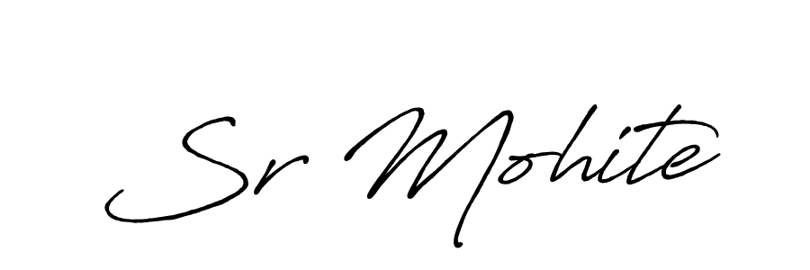 You should practise on your own different ways (Antro_Vectra_Bolder) to write your name (Sr Mohite) in signature. don't let someone else do it for you. Sr Mohite signature style 7 images and pictures png