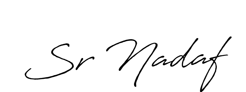 Once you've used our free online signature maker to create your best signature Antro_Vectra_Bolder style, it's time to enjoy all of the benefits that Sr Nadaf name signing documents. Sr Nadaf signature style 7 images and pictures png