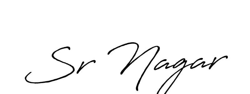 if you are searching for the best signature style for your name Sr Nagar. so please give up your signature search. here we have designed multiple signature styles  using Antro_Vectra_Bolder. Sr Nagar signature style 7 images and pictures png