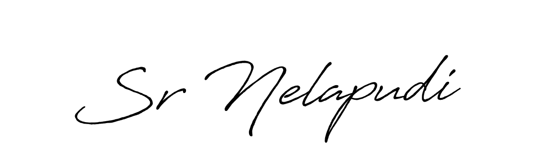 Make a short Sr Nelapudi signature style. Manage your documents anywhere anytime using Antro_Vectra_Bolder. Create and add eSignatures, submit forms, share and send files easily. Sr Nelapudi signature style 7 images and pictures png