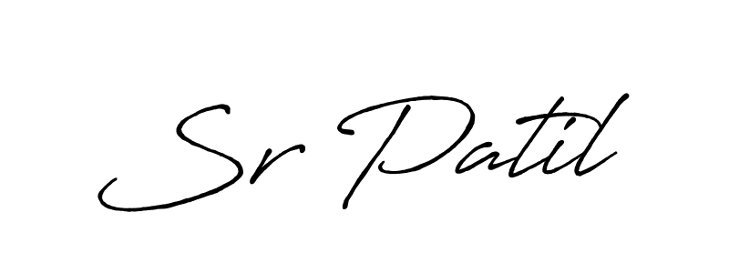 You should practise on your own different ways (Antro_Vectra_Bolder) to write your name (Sr Patil) in signature. don't let someone else do it for you. Sr Patil signature style 7 images and pictures png