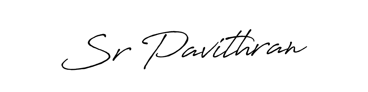 Design your own signature with our free online signature maker. With this signature software, you can create a handwritten (Antro_Vectra_Bolder) signature for name Sr Pavithran. Sr Pavithran signature style 7 images and pictures png