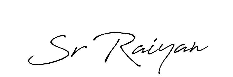Also You can easily find your signature by using the search form. We will create Sr Raiyan name handwritten signature images for you free of cost using Antro_Vectra_Bolder sign style. Sr Raiyan signature style 7 images and pictures png