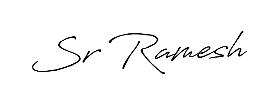 Also You can easily find your signature by using the search form. We will create Sr Ramesh name handwritten signature images for you free of cost using Antro_Vectra_Bolder sign style. Sr Ramesh signature style 7 images and pictures png