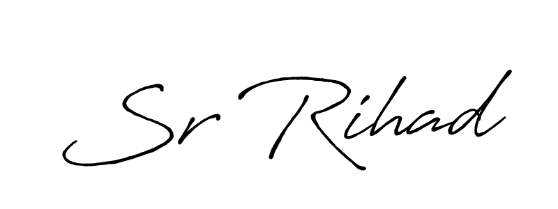 How to Draw Sr Rihad signature style? Antro_Vectra_Bolder is a latest design signature styles for name Sr Rihad. Sr Rihad signature style 7 images and pictures png