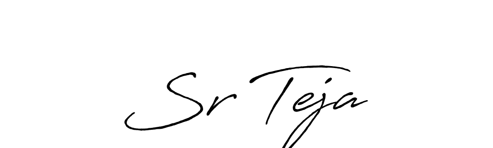 Also You can easily find your signature by using the search form. We will create Sr Teja… name handwritten signature images for you free of cost using Antro_Vectra_Bolder sign style. Sr Teja… signature style 7 images and pictures png