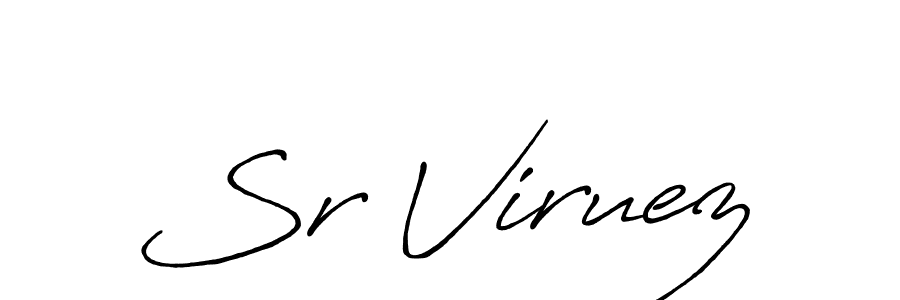 Similarly Antro_Vectra_Bolder is the best handwritten signature design. Signature creator online .You can use it as an online autograph creator for name Sr Viruez. Sr Viruez signature style 7 images and pictures png