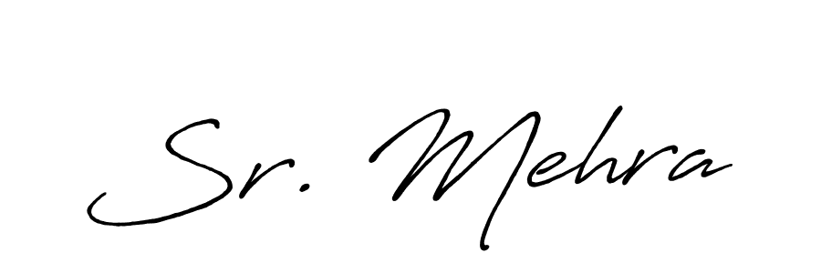 Use a signature maker to create a handwritten signature online. With this signature software, you can design (Antro_Vectra_Bolder) your own signature for name Sr. Mehra. Sr. Mehra signature style 7 images and pictures png