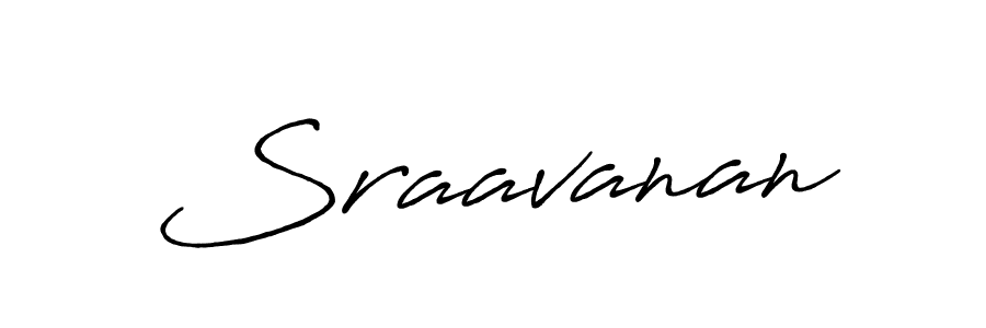 Make a beautiful signature design for name Sraavanan. With this signature (Antro_Vectra_Bolder) style, you can create a handwritten signature for free. Sraavanan signature style 7 images and pictures png