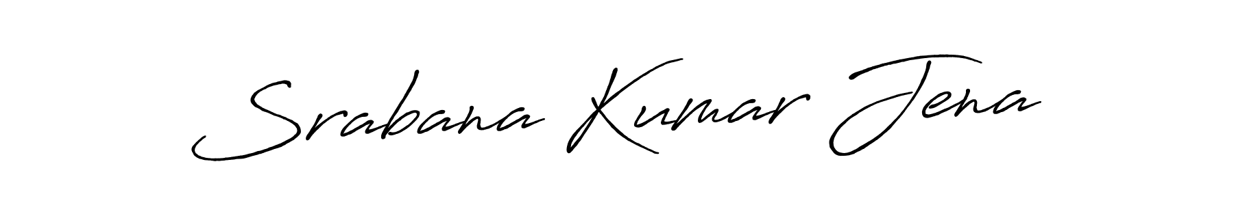 Create a beautiful signature design for name Srabana Kumar Jena. With this signature (Antro_Vectra_Bolder) fonts, you can make a handwritten signature for free. Srabana Kumar Jena signature style 7 images and pictures png