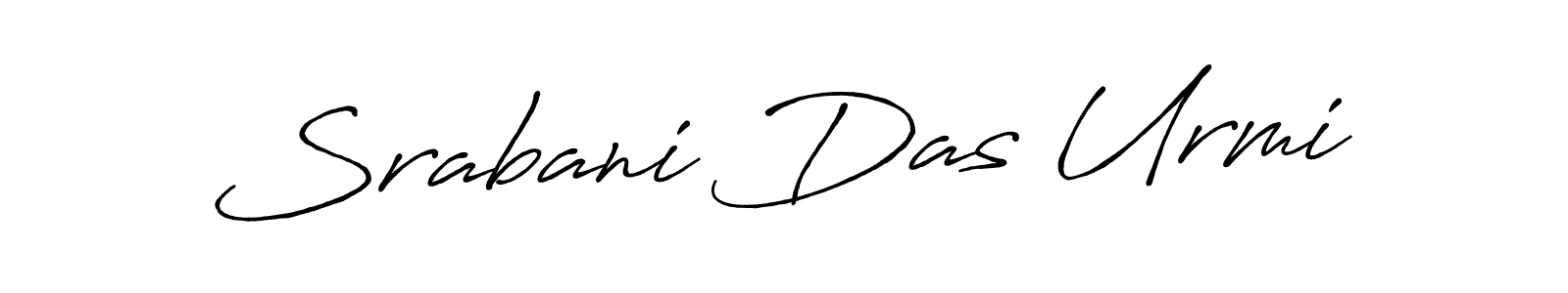 Design your own signature with our free online signature maker. With this signature software, you can create a handwritten (Antro_Vectra_Bolder) signature for name Srabani Das Urmi. Srabani Das Urmi signature style 7 images and pictures png